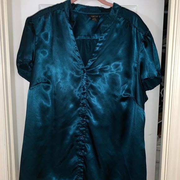 Lane Bryant Tops - EUC Lane Bryant 22/24 Teal blouse